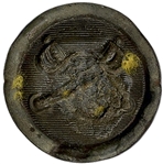 Little Bighorn Battle Relic -- U.S. Cavalry Button of Crossed Swords Likely From Custer's 7th Cavalry, Worn by a Soldier at the Battle of Little Bighorn -- From the Stella Foote Collection